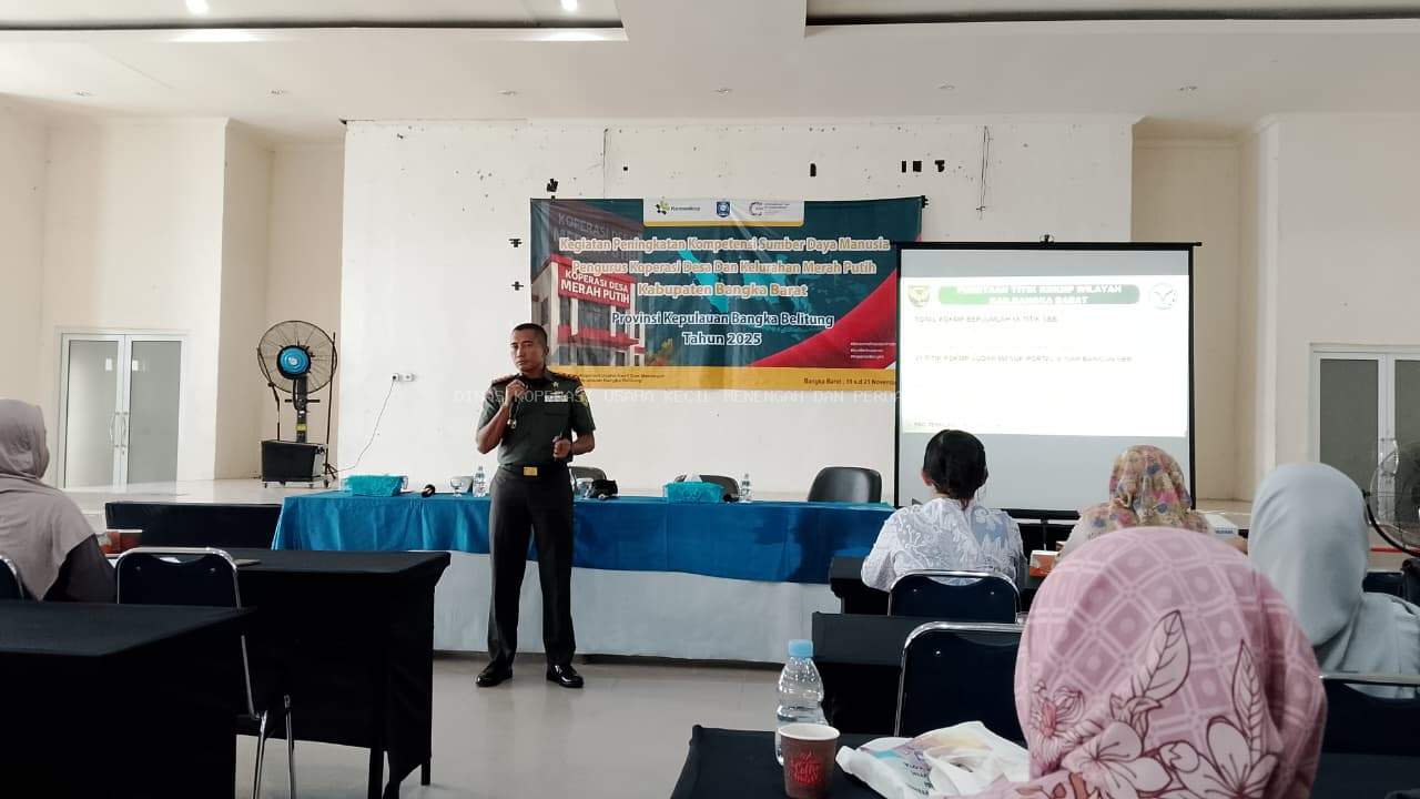 Hari Ke-3 Bimtek KDMP Bangka Barat: Dandim 0431/BABAR Berbagi Pengalaman Pembangunan Lahan