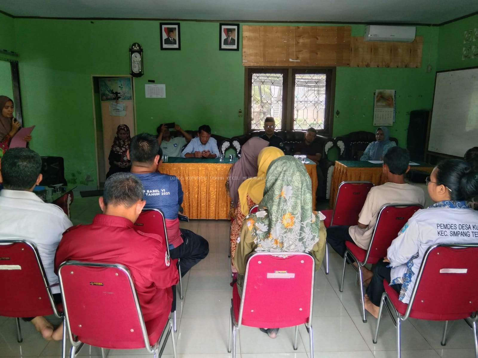 DINAS KOPERASI, UMKM, DAN PERDAGANGAN KABUPATEN BANGKA BARAT MENGHADIRI RAT PERTAMA SEBAGAI PENGAWAS KOPERASI DESA MERAH PUTIH DESA KUNDI