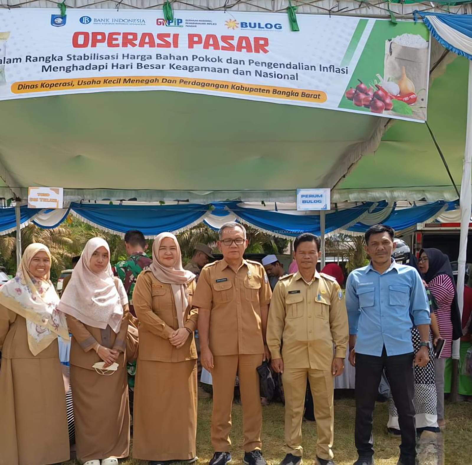Operasi Pasar di Tempilang, Pemkab Bangka Barat Stabilkan Harga Bahan Pokok