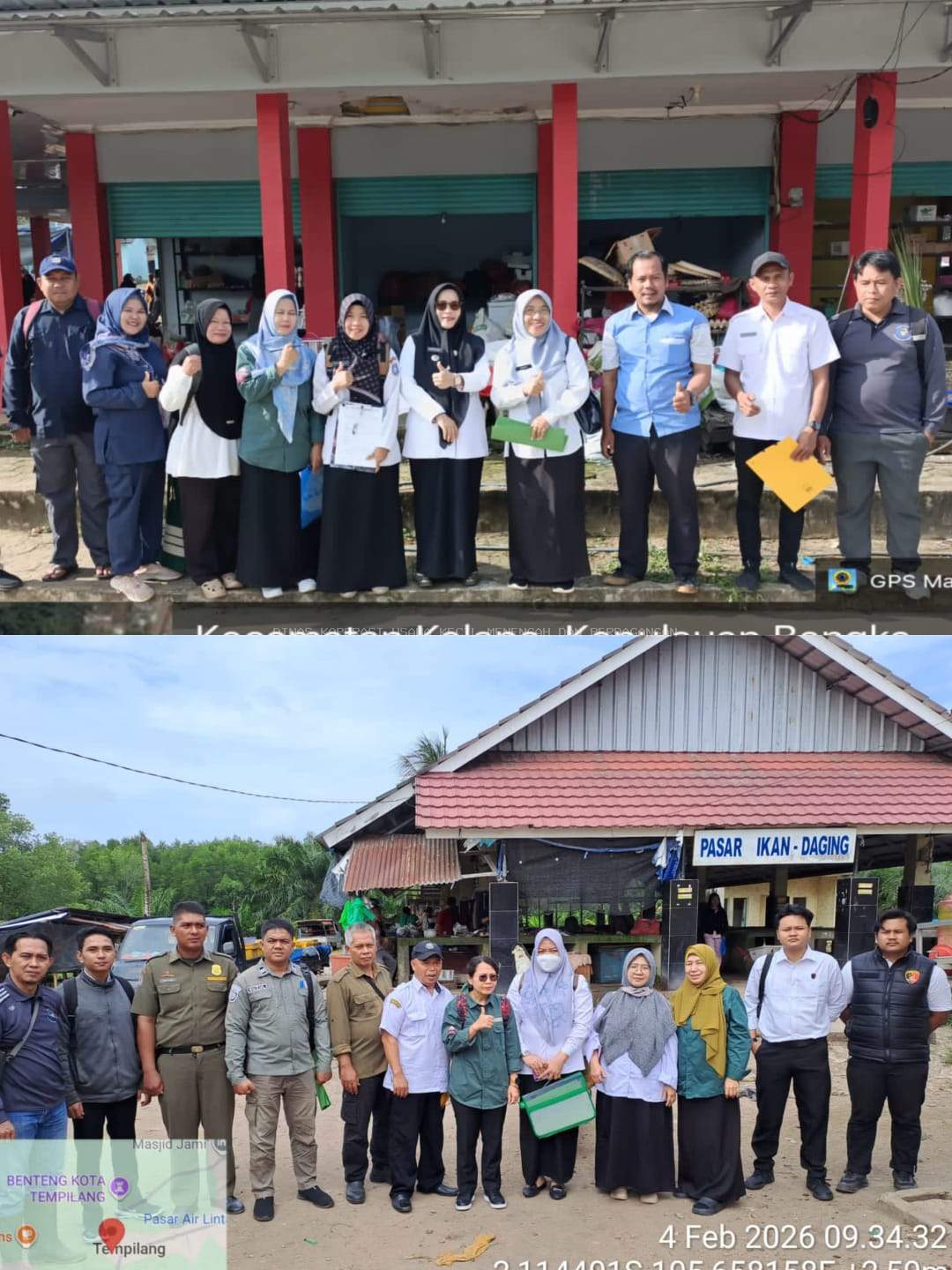 DKUP BANGKA BARAT MENDAMPINGI SEKDA BANGKA BARAT MELAKUKAN SIDAK DAN KEAMANAN PANGAN DALAM RANGKA MENYAMBUT KEGIATAN RUWAHAN ATAU SEDEKAH KAMPUNG DI KECAMATAN TEMPILANG DAN KECAMATAN KELAPA